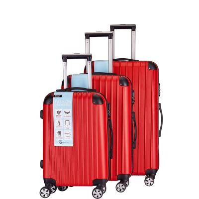 China School\New Trolley Luggage Suitcase ABS Long Distance Luggage To Travel\etc. set 3 pieces trolley luggage case set suitcase for sale