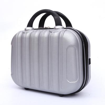 China ENGLAND STYLE Custom Mini ABS Shell Cosmetic Case Beauty Make Up Hard Luggage Case Storage Box Carry Suitcase for sale