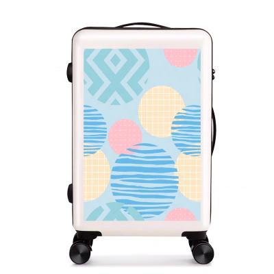 China Hot Selling School\Travel\etc Design Voucher Trolley UV Printing Luggage 2020 Travel Luggage Size Cabin Suitcase PC Bottom for sale