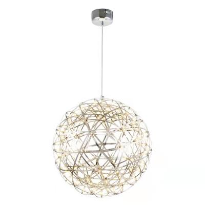 China Contemporary Star Ball for High Ceiling Chandelier Multi Size Shopping Mall Globe Staircase Pendant Light for sale