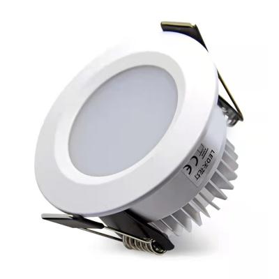 China Modern Round Aluminum Trimless Led Housing Cob Recessed Downlight For Hotel Hospital Office for sale