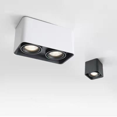 China Adjustable Fashion Contemporary Surface Mounted Modern Square Led Frame Hotel Spot Downlight for sale