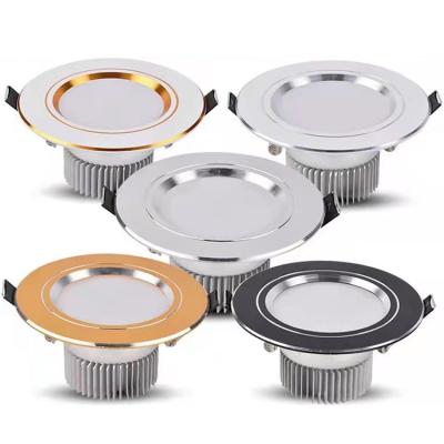 China Contemporary Multi Color Optional Ultra Thin Lampshade Downlights Recessed Led Downlight for sale