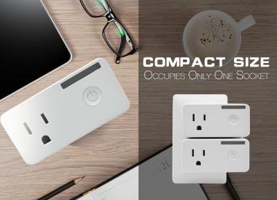 Chine commutateur intelligent de prise Wifi de prise sans fil de 120V 2.4Hz mini avec la minuterie, à télécommande à vendre