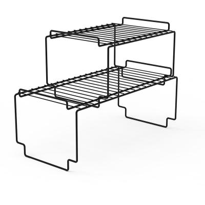 China Hot Selling Kitchen Metal Double Tiers Detachable Dish Rack for sale