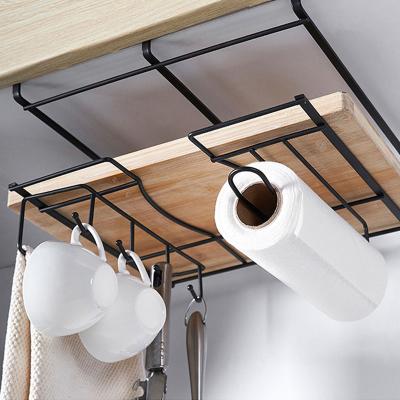 China Hot Sale Stored Over Cabinet Door Storage Rack For Kitchen Accessories Organizer for sale