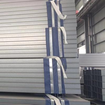 China Silver Malleable Zinc Magnesium Aluminum Rectangular Tube For Construction  Automotive for sale