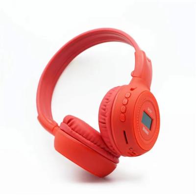 China Comfortable Microphone Noise N65BT Best Sound Canceling LED Screen Blue Earphones Radio Tooth Headset for sale