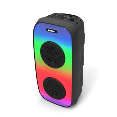 China EZCast Ms-1760 new mini high fidelity home theater subwoofer wireless BT party speaker with LED flame light for sale