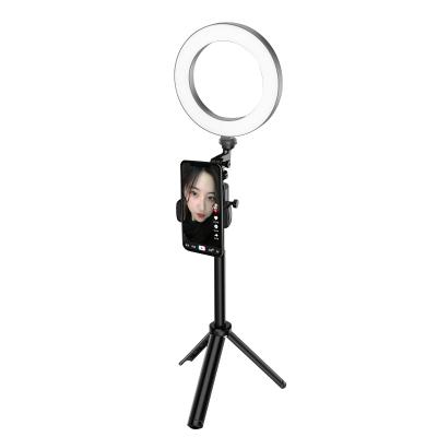 China B-20 Mini New LED Lamp Tripod Stands Beauty Photography Adjustable Halo Live Broadcasting Equipment for sale