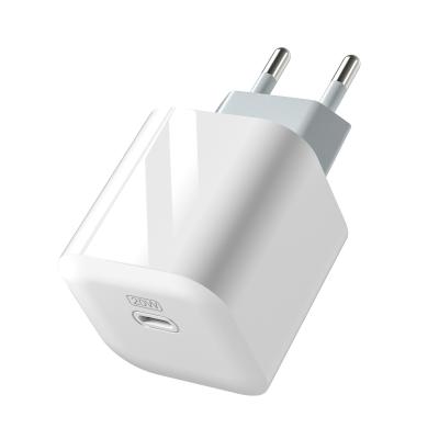 China High Quality Square Fast Type-C Large Power Mobile Phone Palladium 20W Charger 5V3A Wall Charger Adapter for sale