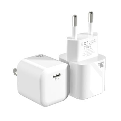 China Mobile Phone Palladium 20W Charger 5V3A Square Fast Wall Mounted Travel Charger Type-C Small Power Adapter With Multifunctional for sale