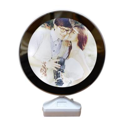 China Round Plastic Home Decoration Mirror Plastic Magic Clear Picture Frame for sale