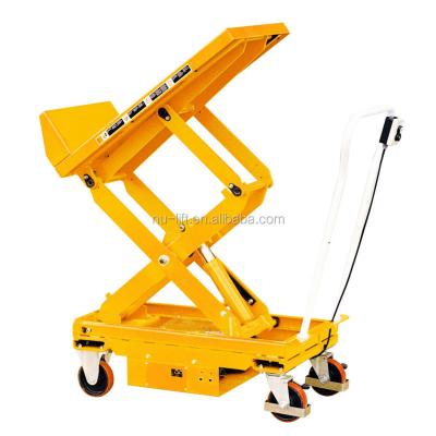 China Mobile Steel Lift and Tilt Transport Table Cart for sale