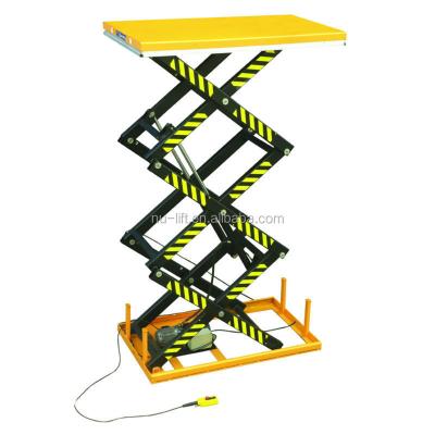 China Electric Hydraulic Scissor Lift Triple Platform Optional for sale