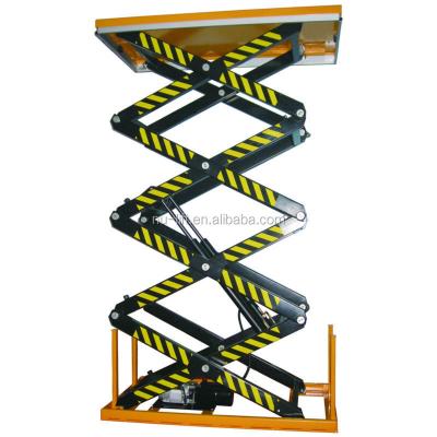 China Four Electric Hydraulic Scissor Lifting Platform 1700x1000mm for sale