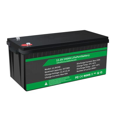 China toys 12v 300ah lithium ion battery for solar power system 12.8V lifepo4 300 ah 240Ah 100Ah battery for RV boats golf carts for sale