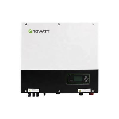 China Growatt High Voltage Lifepo4 Battery Single Phase 3 Phase 5KW 6KW 10KW MPPT 48V Wave Pure Sin Hybrid Solar Inverter 48V For Home 458/565/188mm for sale