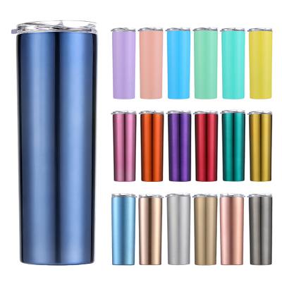 China Sustainable Chinese Manufacturer 20oz Skinny Tumbler Thermos Water Bottle Stainless Steel 20oz Skinny Tumbler for sale