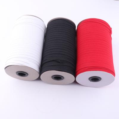 China NoYin Cords Factory Stock 6mm Elastic Viable White Color Flat Elastic Ear Cord For Earring for sale