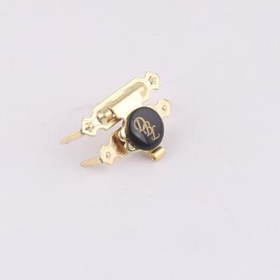 China High Quality Brass Wooden Cigar Box Clasp Pin Clasp Pin Clasp Lock With Custom LOGO For Jewelry Box Accessories for sale