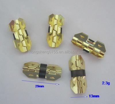 China Cheapest Wooden Box Metal Hinge , Mini Metal Spring Hinge For Wooden Box for sale