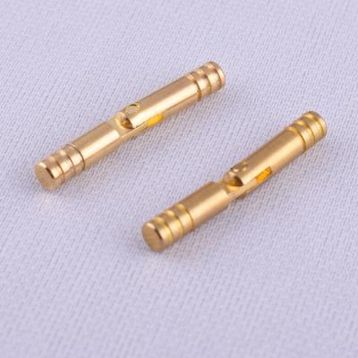 China Traditional High Quality Solid Brass Wooden Jewelry Box Gold Factory Small Cylindrical Pin Hinge Color for sale