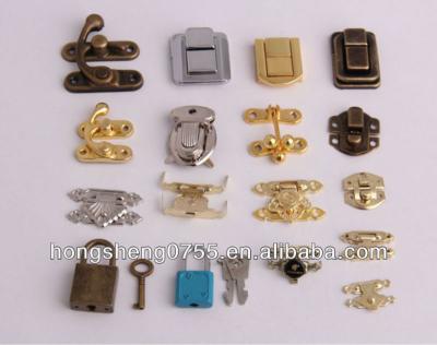 China Mini Metal Gift Box Small Lock Jewelry Box Latch Fashion Metal Lock Latch For Wooden Box for sale