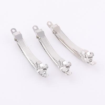 China Fashion Hair Accessories Clips Factory Wholesale 8cm Metal Hair Clip Double Lock French Barrette For Hair Accessories for sale