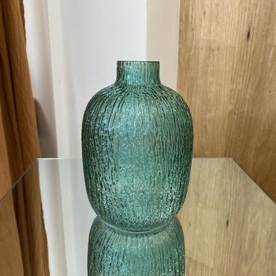 China Colored Modern Nordic Glass Vase Decoration Living Room Desktop Hydroponic Glass Vase for sale