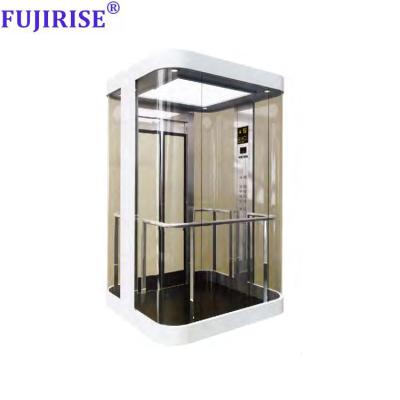 China FUJIRISE Elevator 800KG Mr. Round Sightseeing Panoramic Modern Glass Elevator for sale