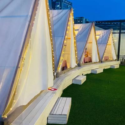 China Cheapest Selling Modern Luxury Resort Waterproof For Outdoor Party Hotel Loft Double Tent Wedding Wooden Camping for sale