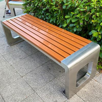 China Modern Factory Metal Waterproof Seating Outside Design Slats Outdoor Luxury Garden Furniture Wooden Park Bench for sale