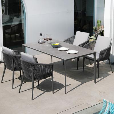 China Warehouse 2023 NEW DESIGN Modern Round Wholesale Set Furniture Hardware Home Garden Dining Outdoor Table for sale