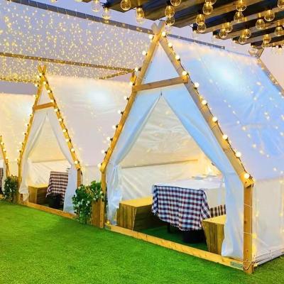 China Modern Luxury Double Loft Hotel Wooden Party Waterproof For Wedding Camping Outdoor Tent Cheapest Sale for sale