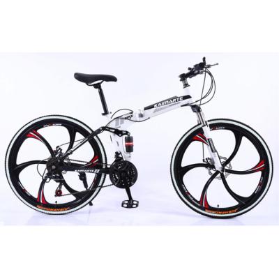 China Steel Folding Bike For Adults Folding Bike Factory Supply 21 26 Inch Speed ​​Double Disc Brake Mountain Bike Bicycle for sale