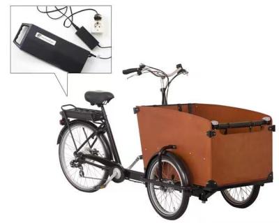 China Steel Dutch electric bike 3 wheels cargo bakfiets aluminum frame for sale for sale