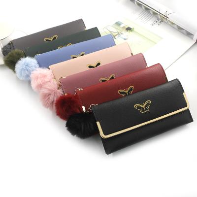 China Fashion Small PU Wallets Waterproof Customized Women Long Credit Card Holder High Quality Leather Coin Purse for sale