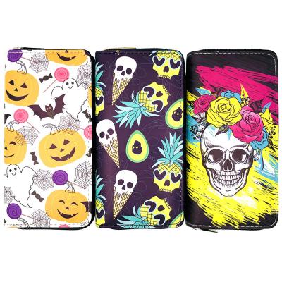 China Halloween Gift Wallet Waterproof Portable Bag Waterproof Main Card Creative Custom Purse for sale