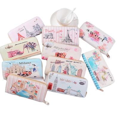 China Factory Direct Sale Sublimation Wallet Fashion Zipper Clutch Women Waterproof Wallet for sale