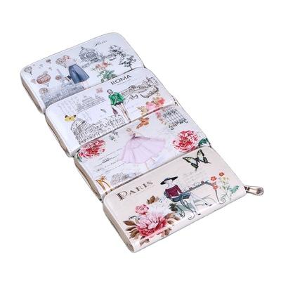 China Waterproof 2021 New Ladies Custom Print Wallet Fashion Printed Multifunctional Wallet for sale