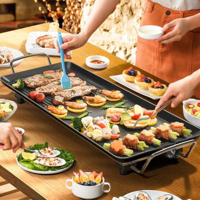 China RV Outdoor Korean Restaurant Table Rotisserie Grill Pan With Lid Electric Grill for sale