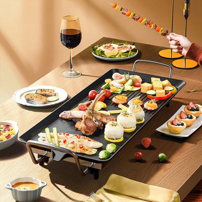 China Rotating Grill Mini Indoor Yakitori Portable Bbq RV Sandwich Steamer Cast Iron Table Flat Surface Spit Rotisserie Lamb Pizza Grill for sale