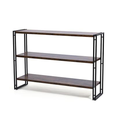 China Modern Ladder Style 2021 Simplicity Open Bookcase Ladder Style Three Layers Of Shelf for sale