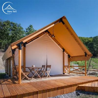 China Water proof. (DIN4102) Fireproof 5X9M Luxury Safari Tent Glamping Zelt For Life for sale