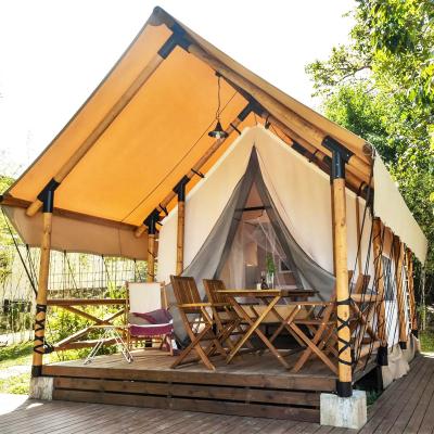 China Water proof. Fire Retardant (DIN4102) Customized Safari Tent Glamping Tents With Bathroom for sale