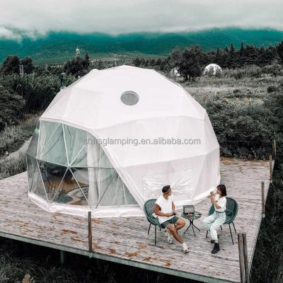 China Transparent Waterpoof Glamping Dome Tent 20Ft Outdoor Camping Hotel for sale