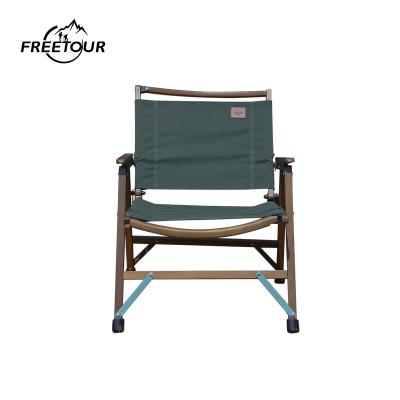 China Modern Personalized Leisure Furniture Outdoor Wooden Beach Low Camping Chair For Picnic for sale