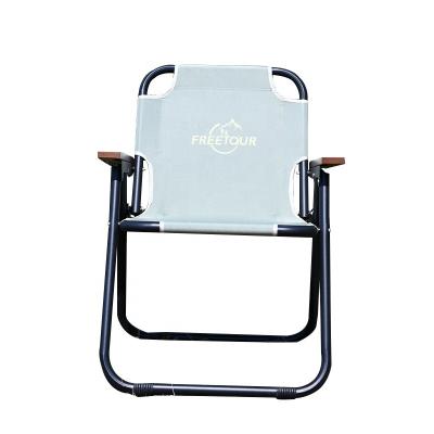 China Modern Adjustable Portable Wooden Armrest Folding Beech Rise Lounge Foldable Beach Chair for sale