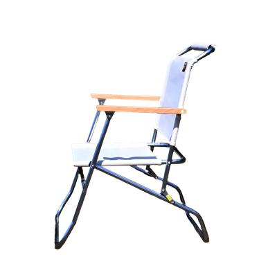 China Modern Wood Armrest Customized Solid Folding Backrest Camping Outdoor Chair Folding for sale